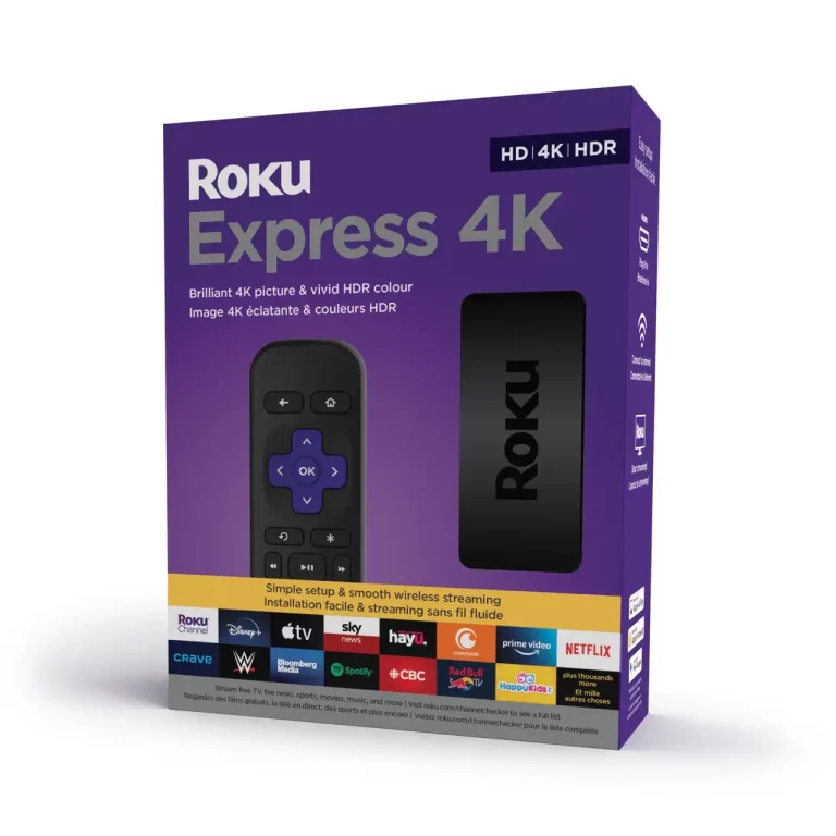 Roku Express 4K HD HDR Streaming Media Player (3940CA)