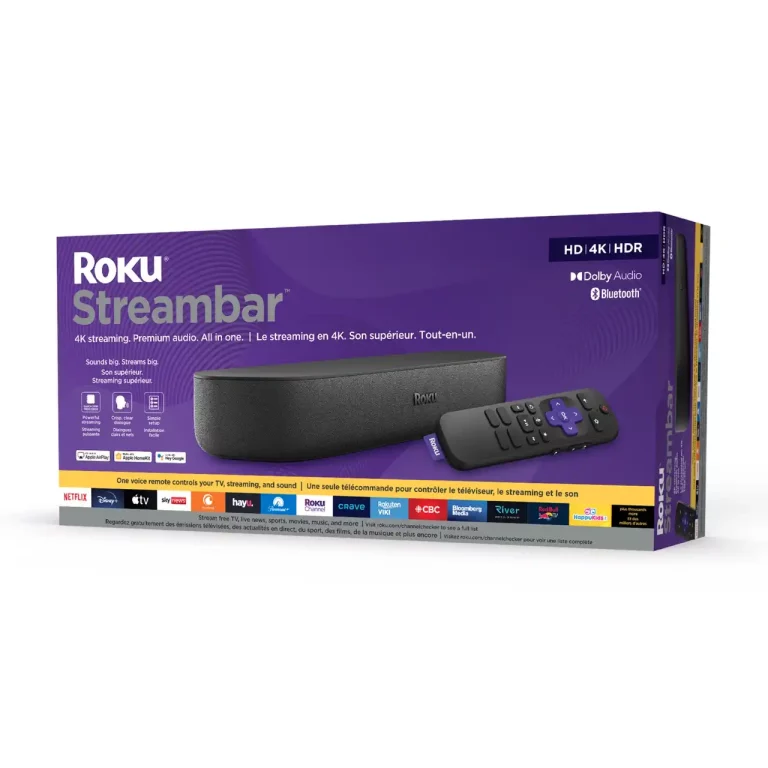 Roku 4K HD HDR Barre de Flux du Lecteur de Streaming (9102CA)