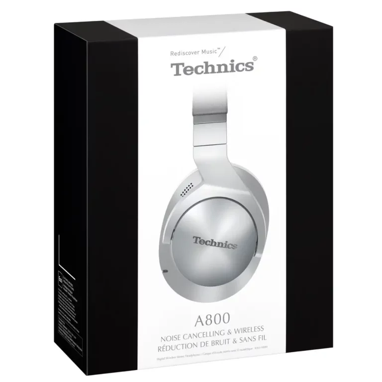 Technics Casque Filaire et Bluetooth / Sans Fil Supra-auriculaire + Réduction de Bruit Couleur Argent et Blanc (EAH-A800)