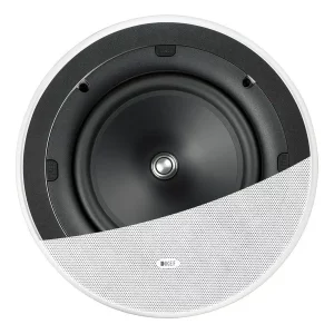 KEF Enceintes Encastrables Au Plafond / Enceintes Murales UTB™ Lunette Ultra Fine + Grilles Magnétiques Couleur Blanche (CI200ER)