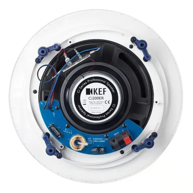 KEF In Ceiling / In Wall Speakers UTB™ Ultra Thin Bezel + Magnetic Grilles Color White(CI200ER)