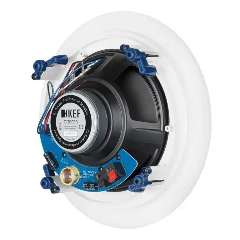 KEF In Ceiling / In Wall Speakers UTB™ Ultra Thin Bezel + Magnetic Grilles Color White(CI200ER)