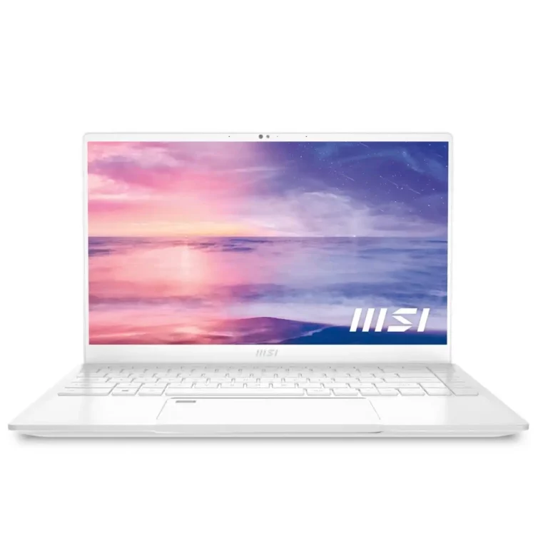 MSi Ordinateur Portable Prestige 14 11e Gén Processeur Intel® Core™ I7-1195G7 Couleur Blanche