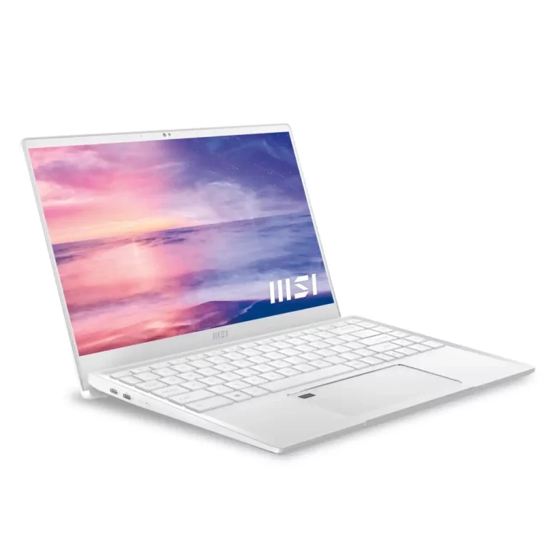 MSi Ordinateur Portable Prestige 14 11e Gén Processeur Intel® Core™ I7-1195G7 Couleur Blanche