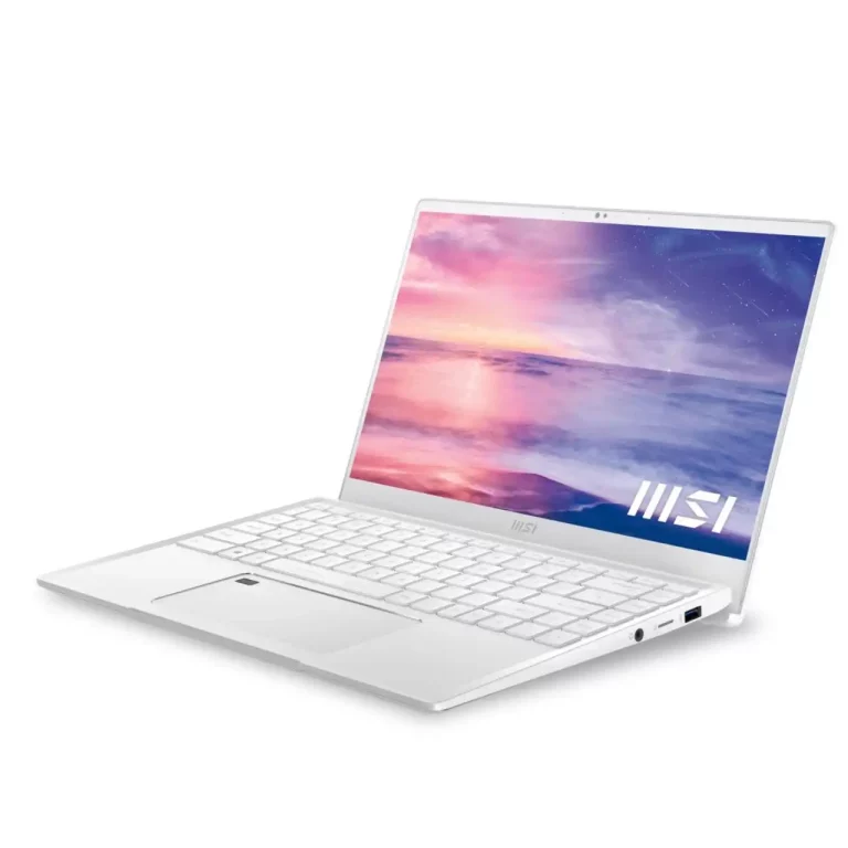 MSi Ordinateur Portable Prestige 14 11e Gén Processeur Intel® Core™ I7-1195G7 Couleur Blanche