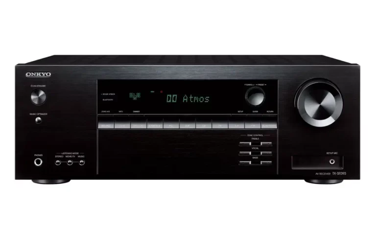 Onkyo TXSR393 5.2 Channel 4K UHD Atmos AV Receiver (TX-SR393)