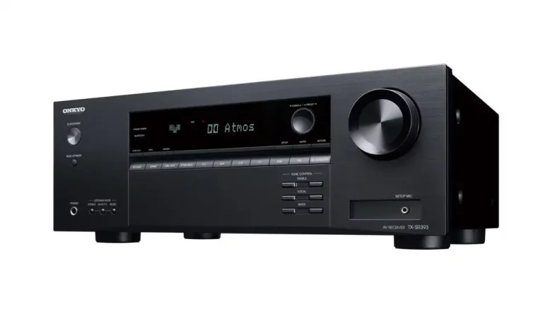 Onkyo TXSR393 5.2 canaux Récepteur AV 4K UHD Atmos (TX-SR393)