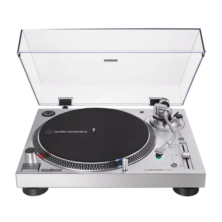 Audio Technica AT-LP120XUSB Platine Vinyle à Entraînement Direct Argent (Analogique et USB)