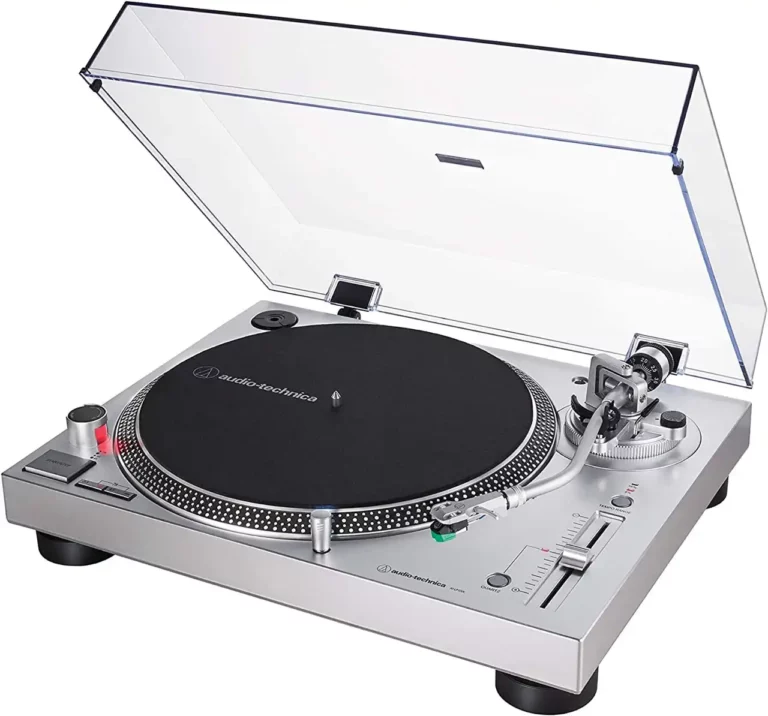 Audio Technica AT-LP120XUSB Platine Vinyle à Entraînement Direct Argent (Analogique et USB)