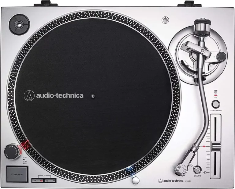 Audio Technica AT-LP120XUSB Platine Vinyle à Entraînement Direct Argent (Analogique et USB)