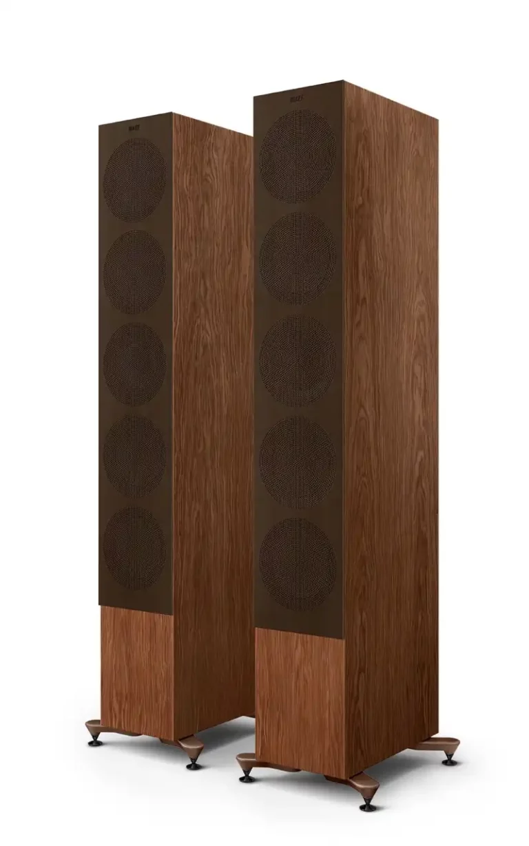 Kef R11 Meta Floor Standing Speakers Gloss American Walnut Pair (R11 Meta American Walnut)