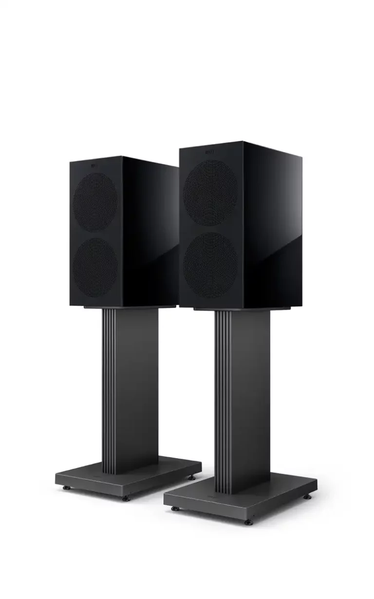 Kef R3 Meta Enceintes d'étagère Noir Paire (R3 Meta Noir Brillant)