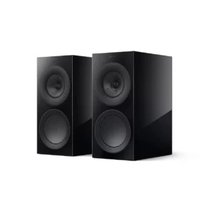 Kef R3 Meta Enceintes d’étagère Noir Paire (R3 Meta Noir Brillant)