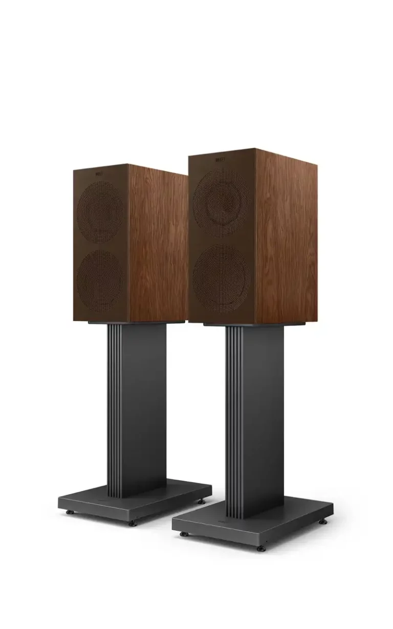 Kef R3 Meta Bookshelf Speakers Gloss American Walnut Pair (R3 Meta American Walnut)