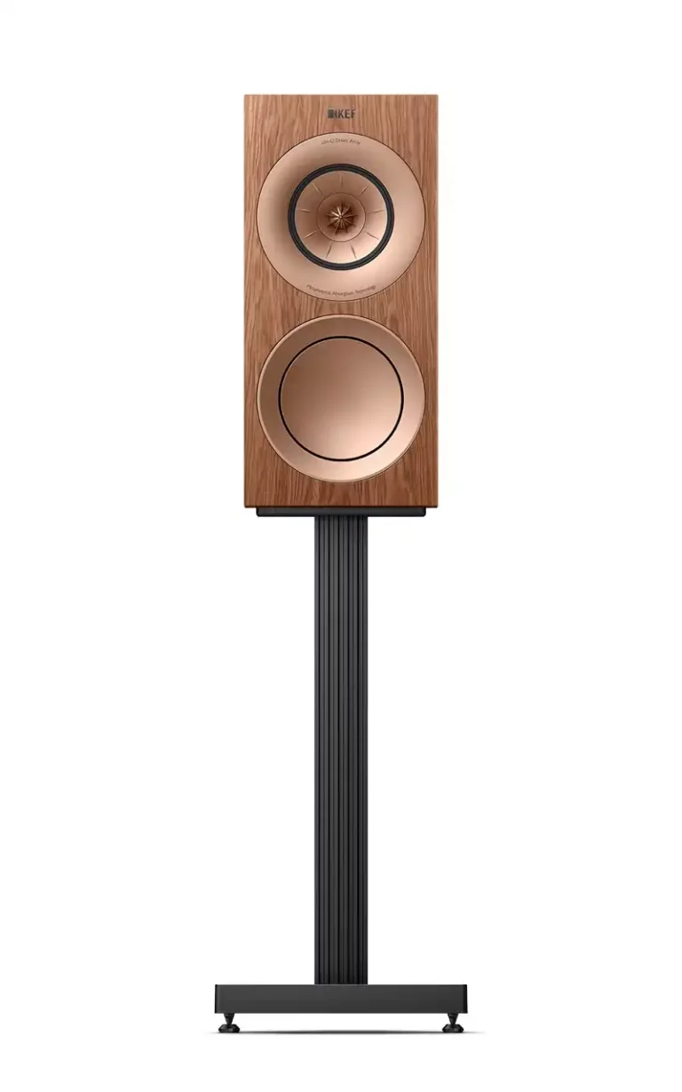 Kef R3 Meta Bookshelf Speakers Gloss American Walnut Pair (R3 Meta American Walnut)