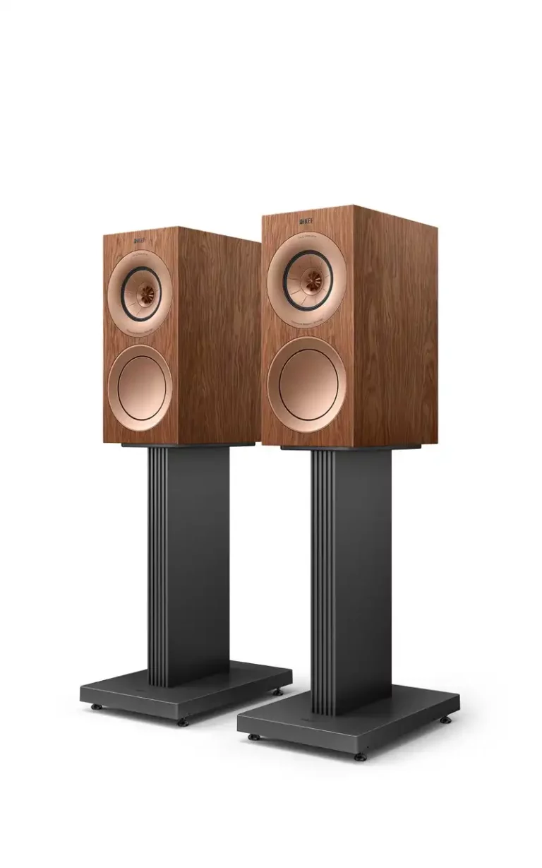 Kef R3 Meta Bookshelf Speakers Gloss American Walnut Pair (R3 Meta American Walnut)