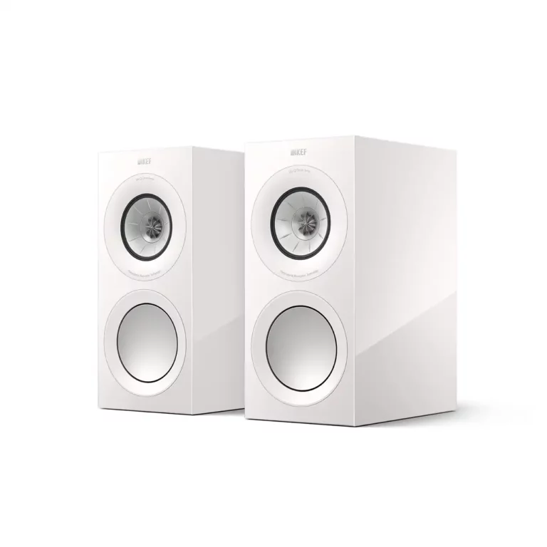 Kef R3 Meta Enceintes d'étagère Blanc Paire (R3 Meta Blanc Brillant)