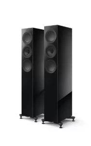 Kef R5 Meta Floor Standing Speakers Gloss Black Pair (R5 Meta Gloss Black)