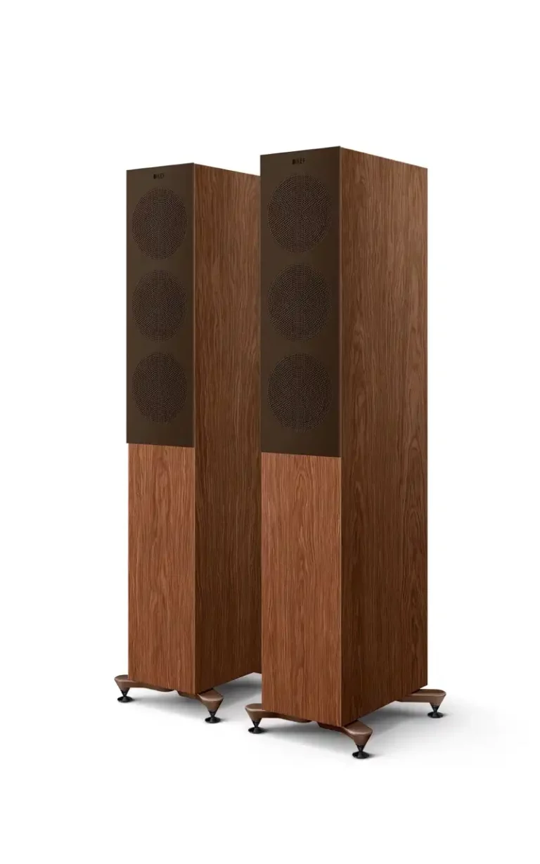 Kef R5 Meta Floor Standing Speakers Gloss American Walnut (R5 Meta American Walnut) (Pair)