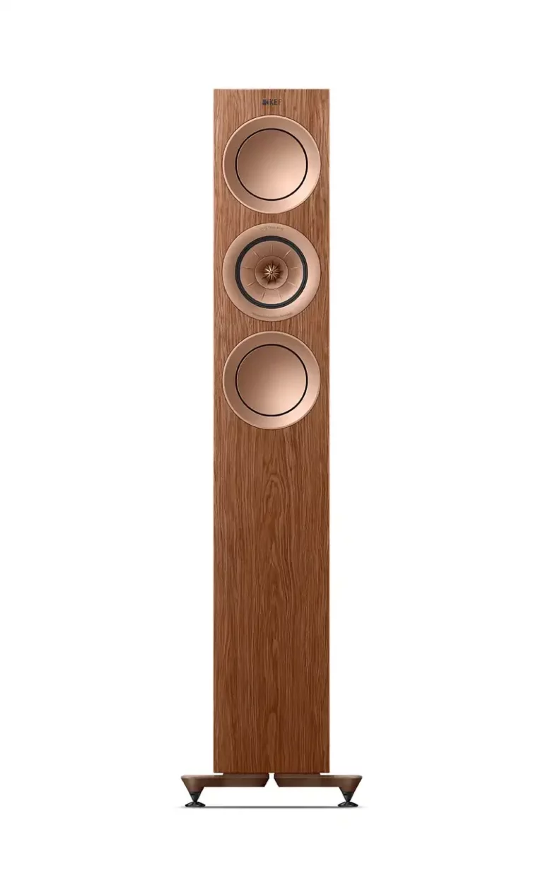 Kef R5 Meta Floor Standing Speakers Gloss American Walnut (R5 Meta American Walnut) (Pair)