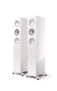 Kef R5 Meta Floor Standing Speakers Gloss White Pair (R5 Meta Gloss White)