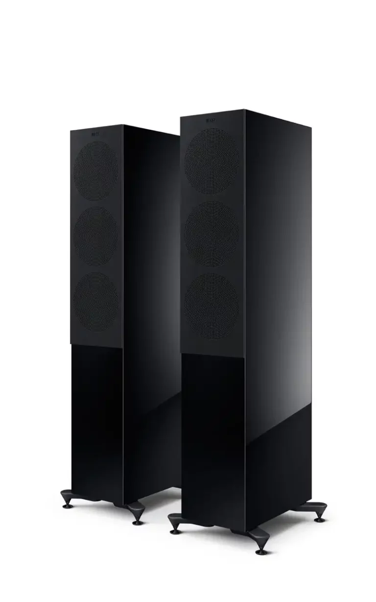 Kef R7 Meta Enceintes Colonnes Noir Paire (R7 Meta Noir Brillant)