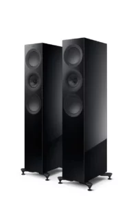 Kef R7 Meta Floor Standing Speakers Gloss Black Pair (R7 Meta Gloss Black)