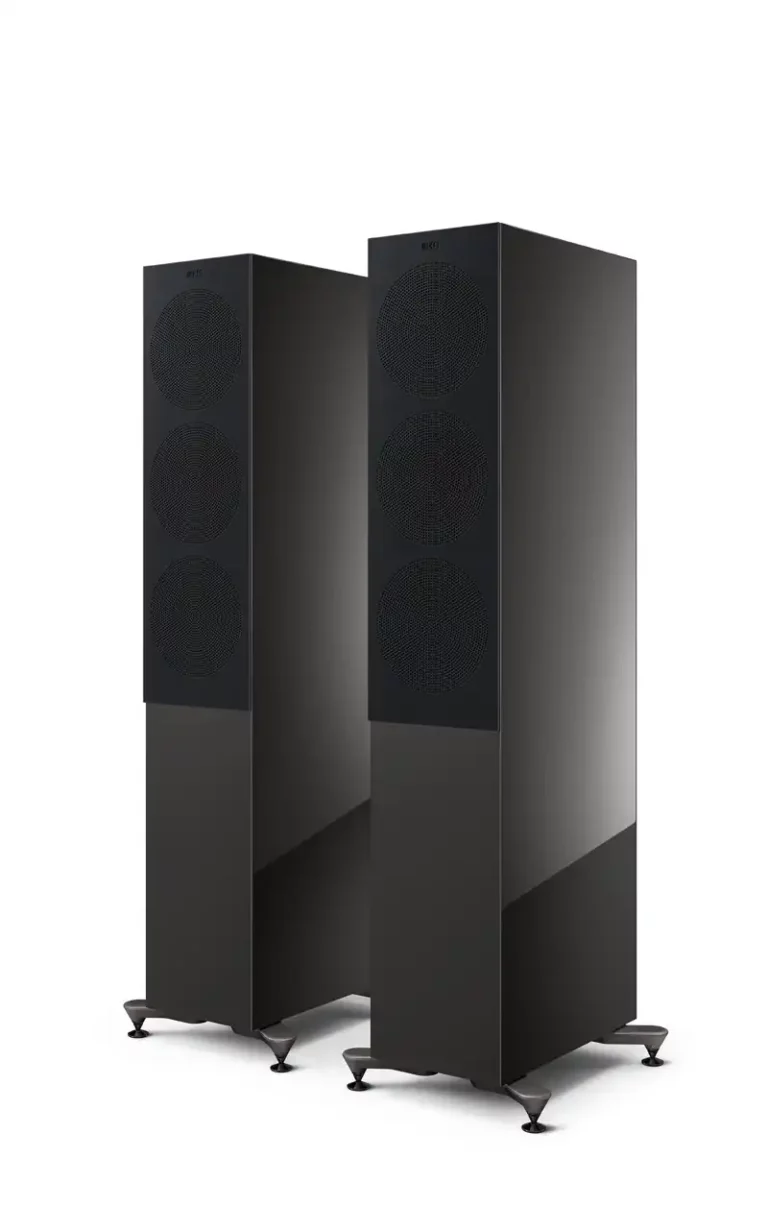 Kef R7 Meta Enceintes Colonnes Titane Paire (R7 Meta Titane Brillant)