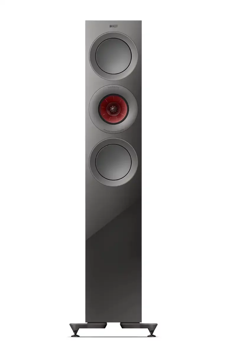 Kef R7 Meta Enceintes Colonnes Titane Paire (R7 Meta Titane Brillant)