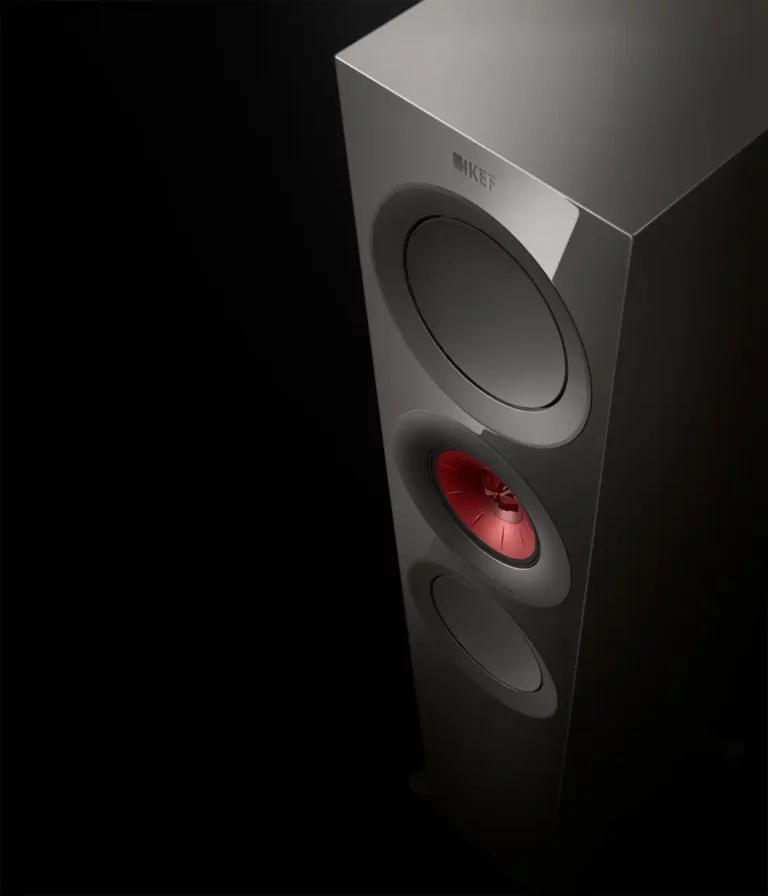 Kef R7 Meta Enceintes Colonnes Titane Paire (R7 Meta Titane Brillant)