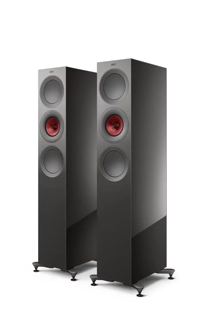 Kef R7 Meta Enceintes Colonnes Titane Paire (R7 Meta Titane Brillant)