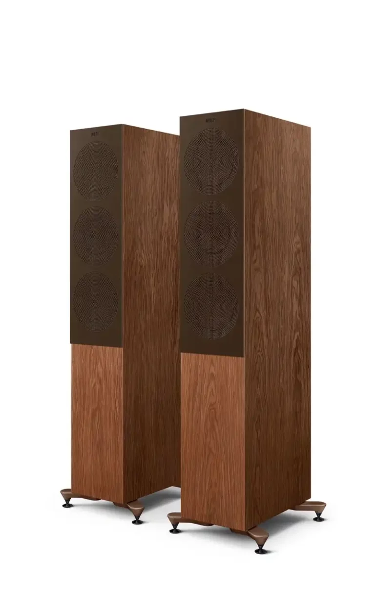 Kef R7 Meta Enceintes Colonnes Noyer Paire (R7 Meta Noyer Américain)