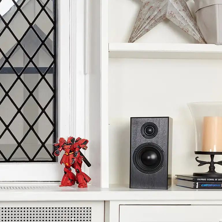 Totem Bison Bookshelf Black Ash Speakers (Pair)