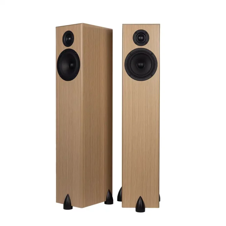 Totem Bison Tower White Oak Speakers (Pair)