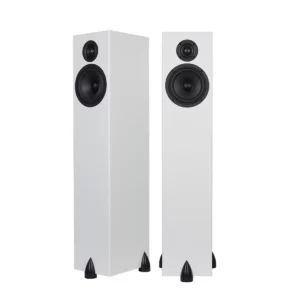 Totem Bison Tower Satin White Speakers (Pair)