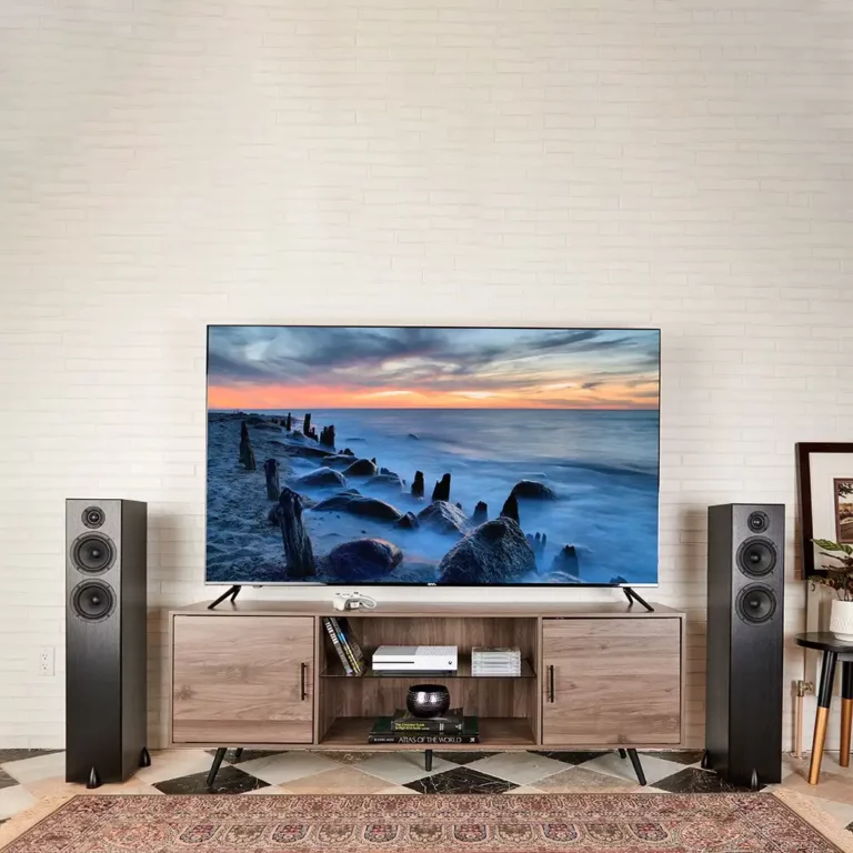Totem Bison Twin Tower Black Ash Speakers (Pair)