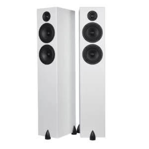 Totem Bison Twin Tower Satin White Speakers (Pair)