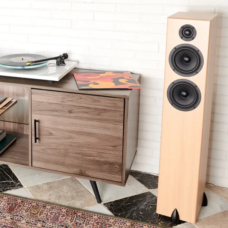 Totem Bison Twin Tower White Oak Speakers (Pair)