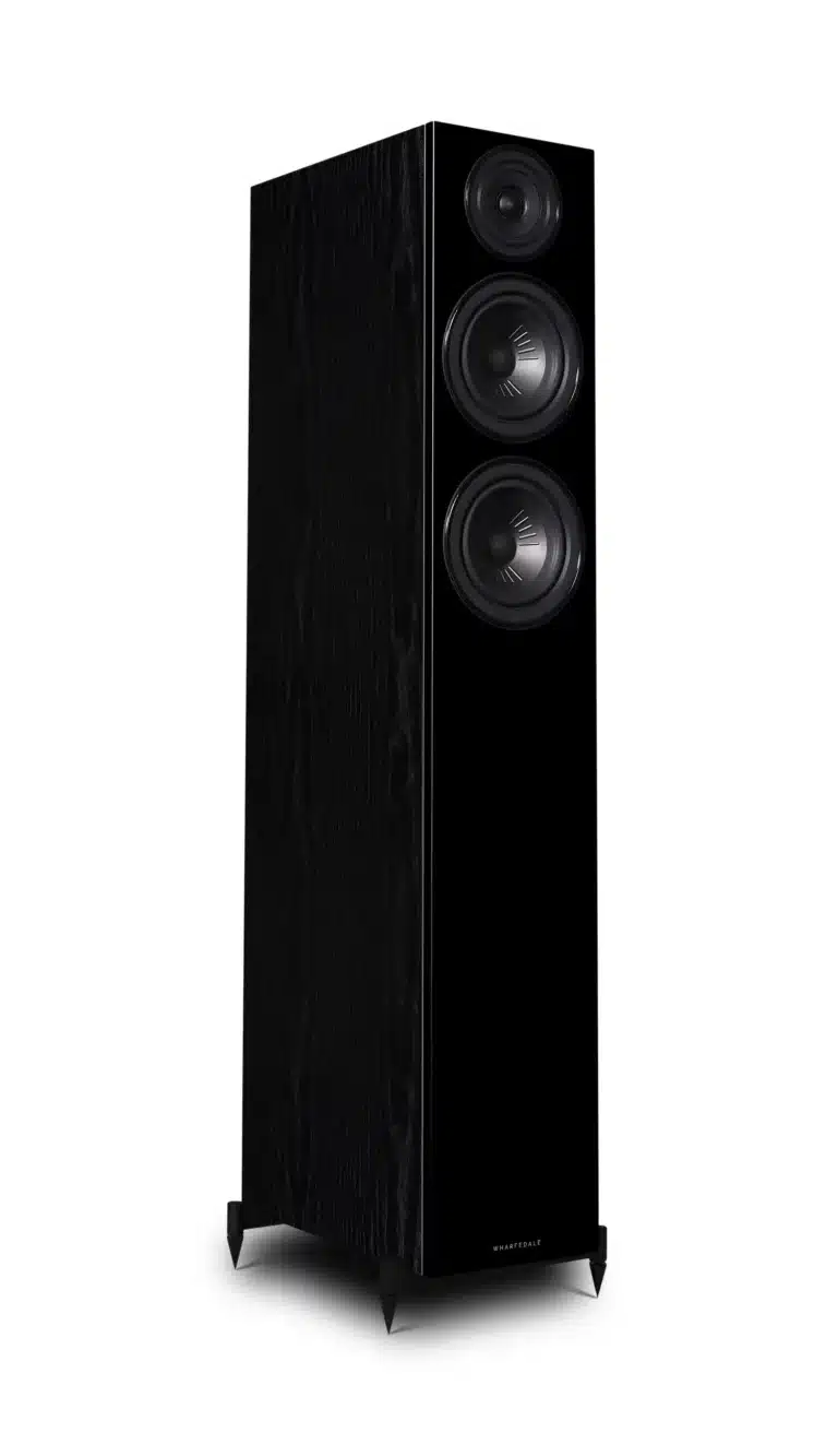 Wharfedale Diamond 12.4 d'Enceintes Colonnes en Frêne Noir Paire