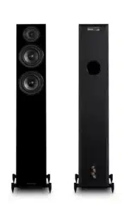 Wharfedale Diamond 12.4 d’Enceintes Colonnes en Frêne Noir Paire