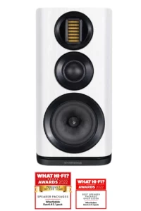 Wharfedale EVO 4.2 Enceintes d’Étagère en Chêne Blanc Paire