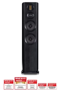 Wharfedale EVO 4.4 Enceintes Colonnes Chêne Noir Paire