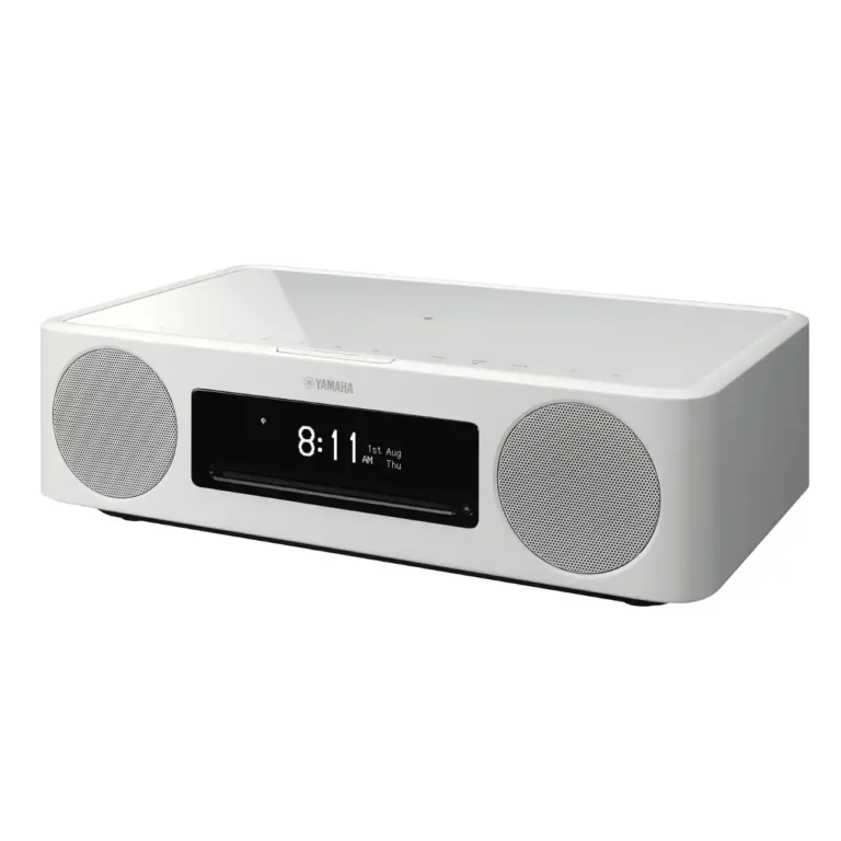 Yamaha Radio-réveil en Réseau et Lecteur de CD Blanc (TSX-N237)