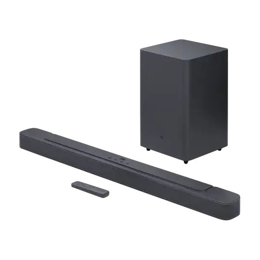 JBL 2.1 Basses Intenses Barre de Son MK2 Canal avec Caisson de Basses sans Fil Noir (JBL 2GBAR21DB2BLKAM)