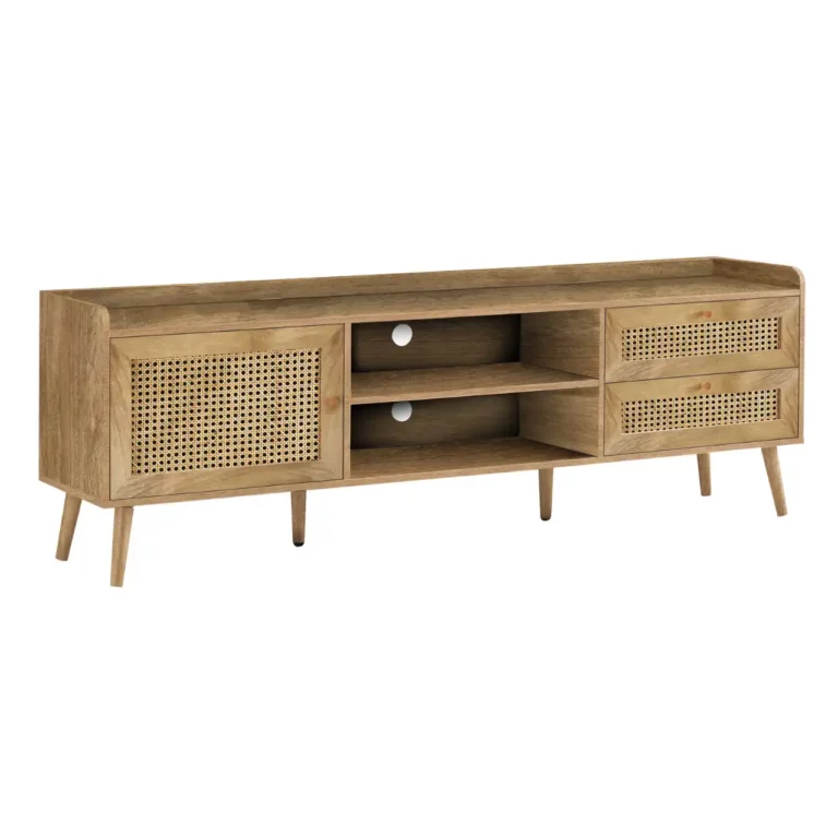 MONARCH Meuble TV en Noyer avec Rangement 72 Po