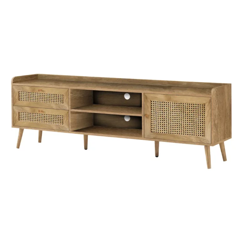 MONARCH Meuble TV en Noyer avec Rangement 72 Po
