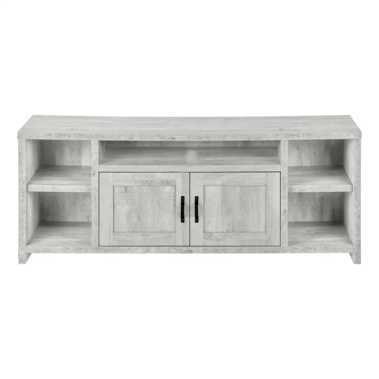 MONARCH Meuble TV Gris en Bois Récupéré 60 Po