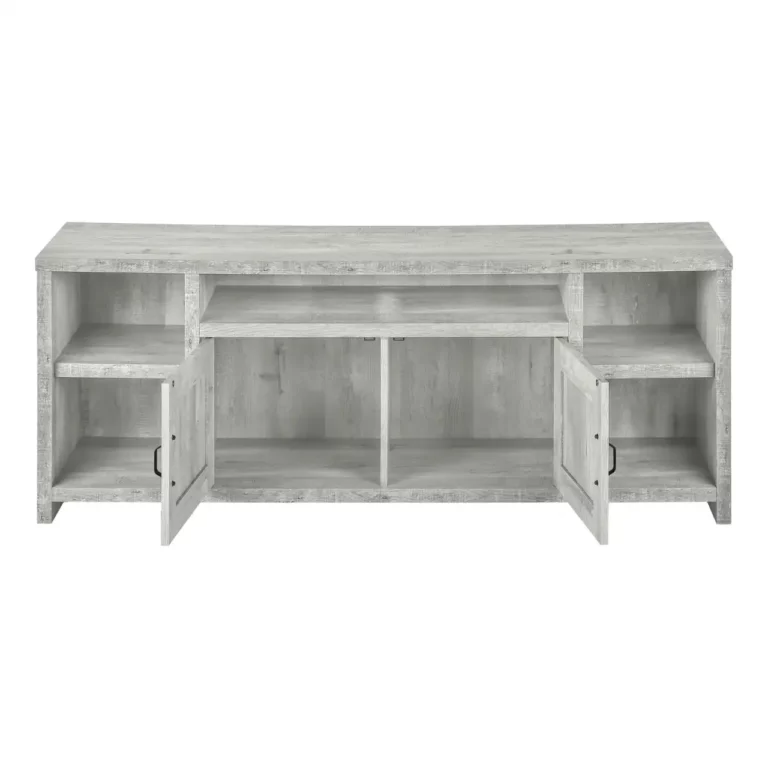 MONARCH Meuble TV Gris en Bois Récupéré 60 Po