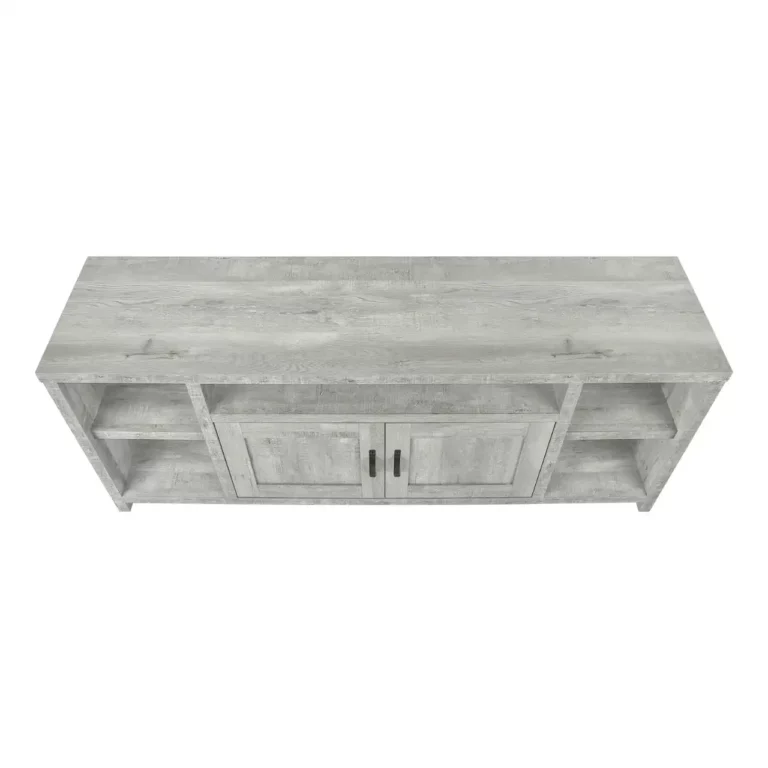 MONARCH Meuble TV Gris en Bois Récupéré 60 Po