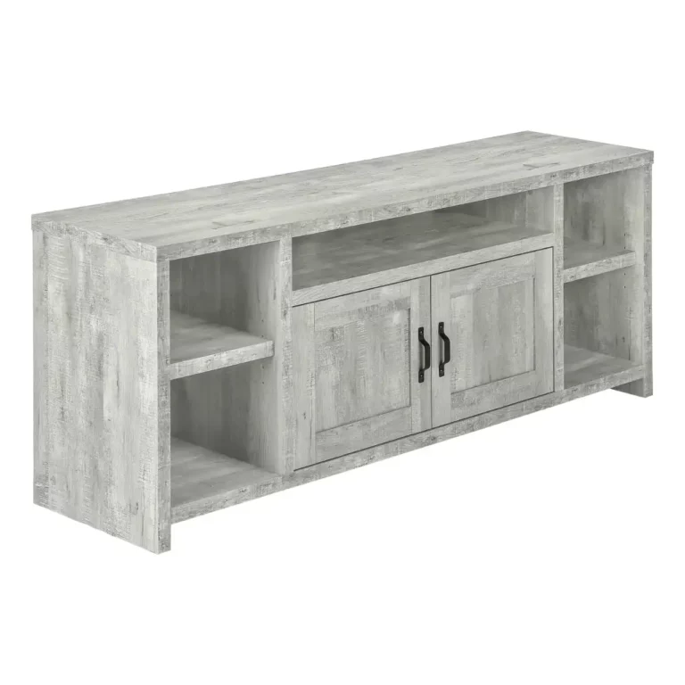 MONARCH Meuble TV Gris en Bois Récupéré 60 Po